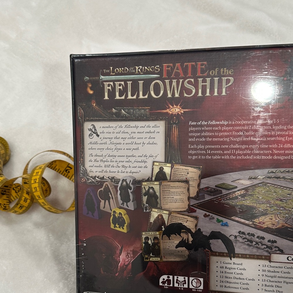 The Lord of the Rings: Fate of the Fellowship Board Game/sealed - Picture 7 of 8